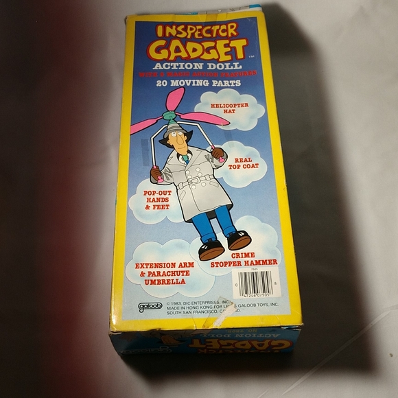 Vintage Inspector Gadget Action Toy Original Box - Picture 11 of 15